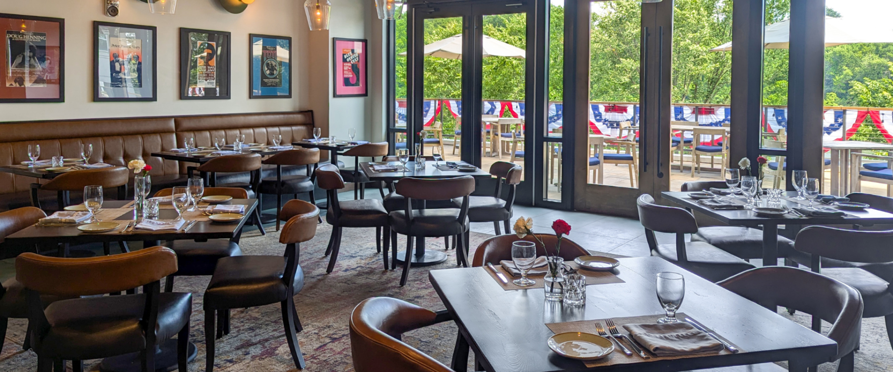 LAK restaurant interior for July 4th